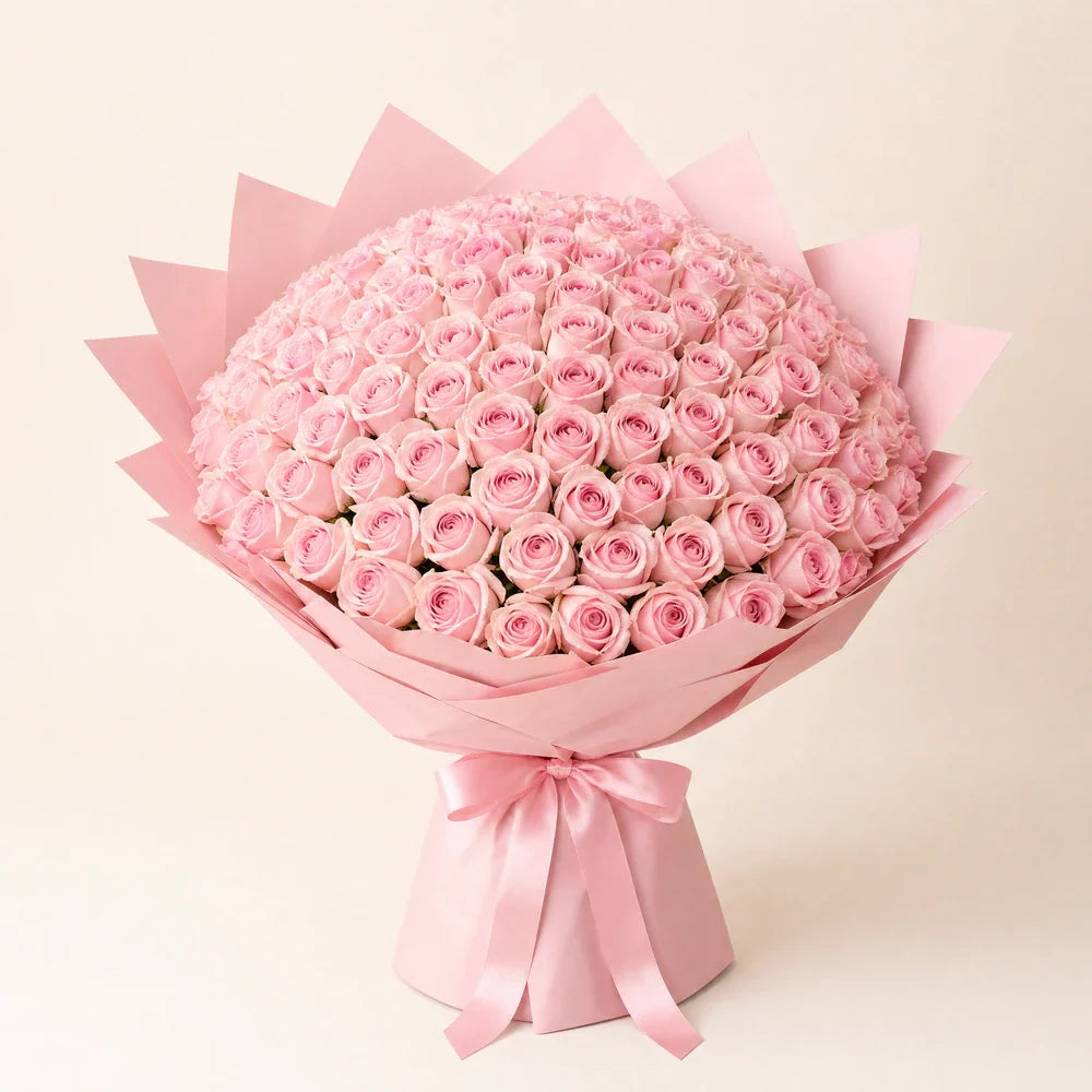 Light Pink Roses — 100 roses
