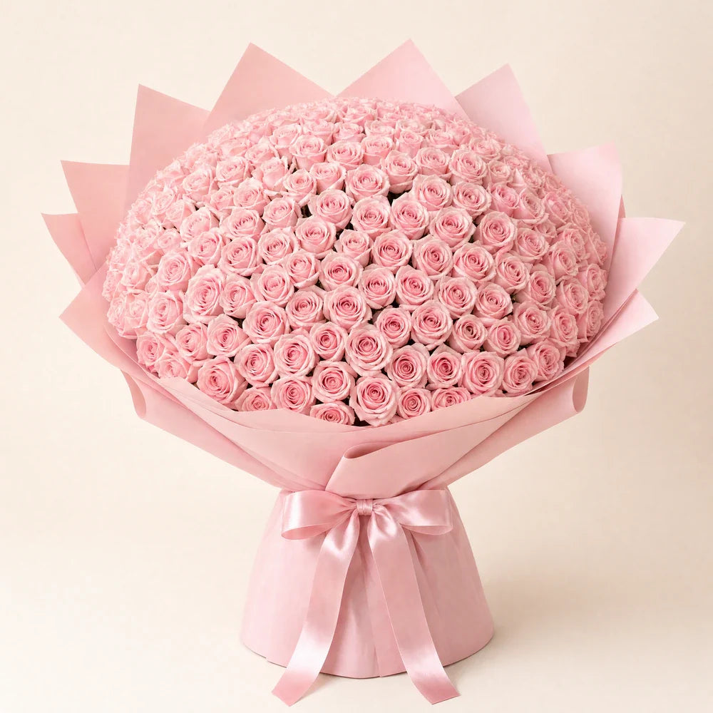 Light Pink Roses — 150 roses