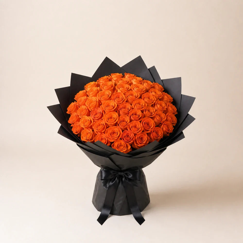 Orange Roses — 50 roses