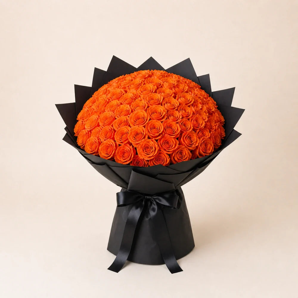 Orange Roses — 75 roses