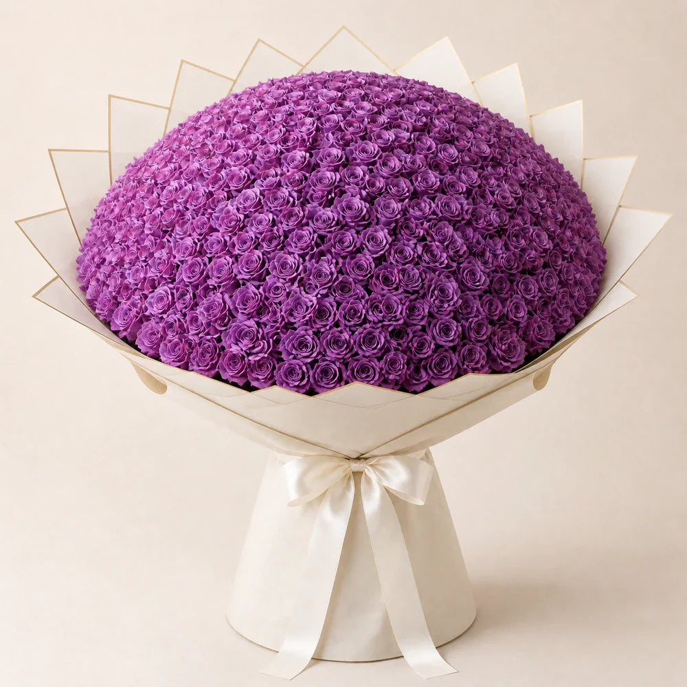 Purple Roses — 200 roses