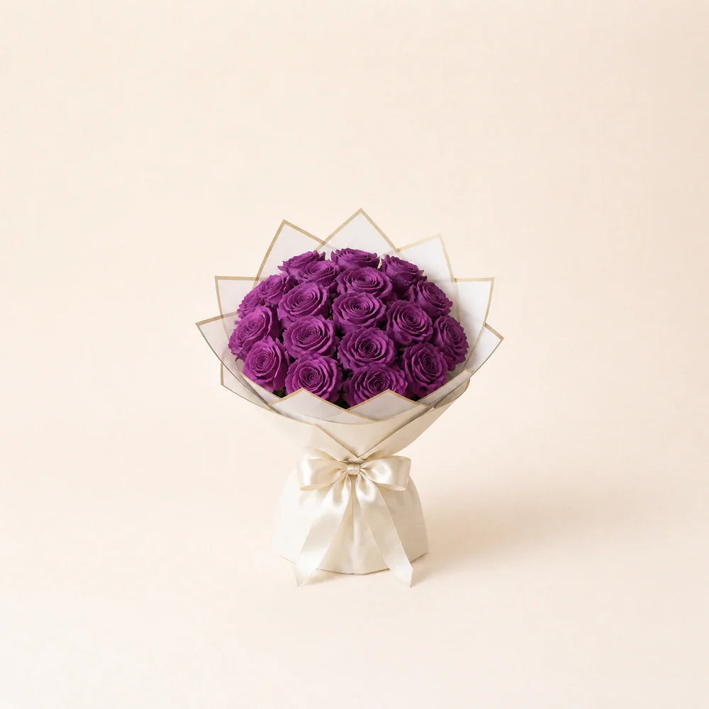 Purple Roses — 25 roses