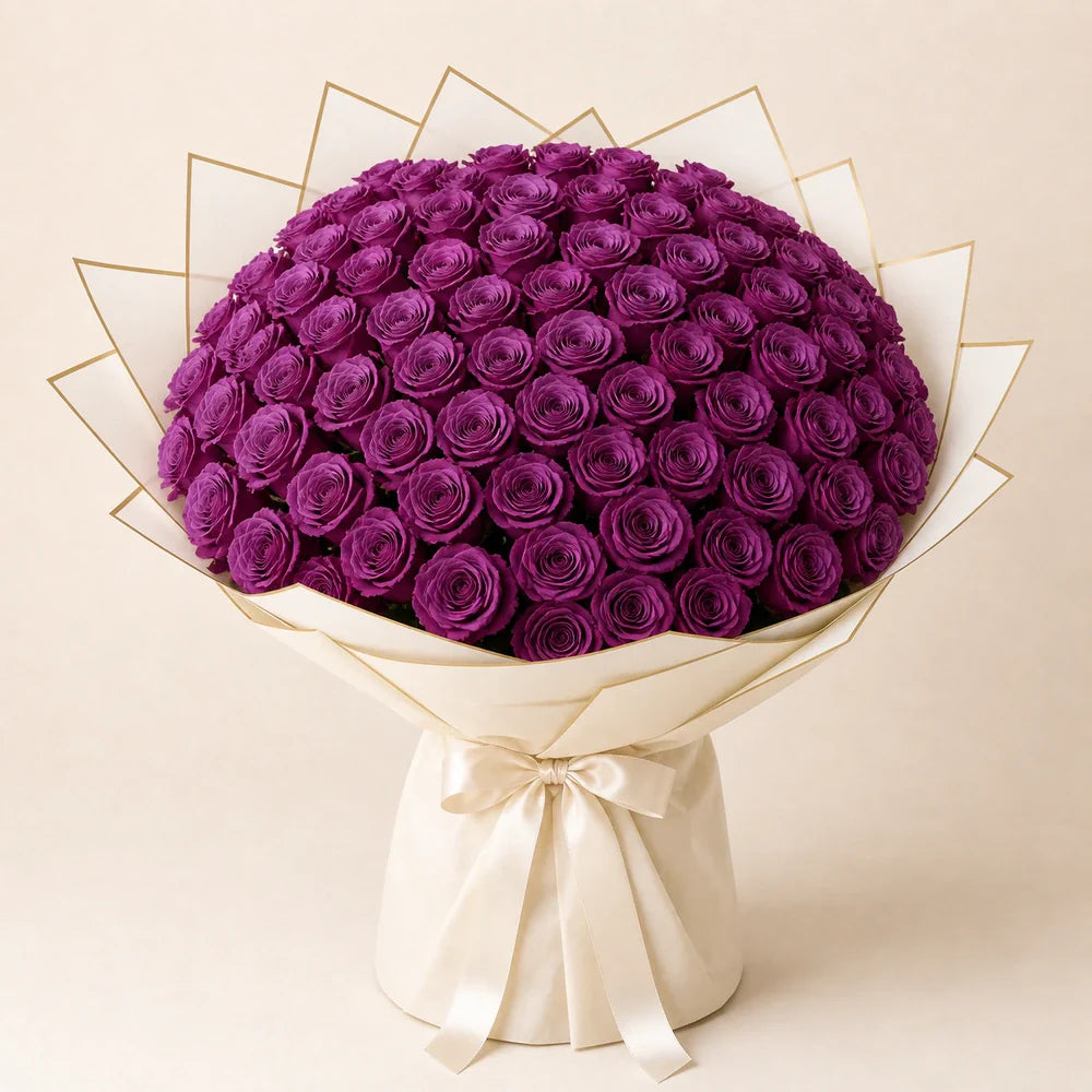 Purple Roses — 75 roses